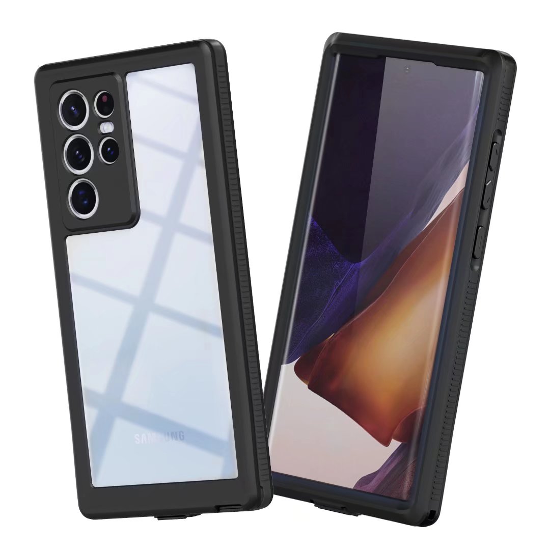 Burst Slim Clear Galaxy S22 Ultra Waterproof Case