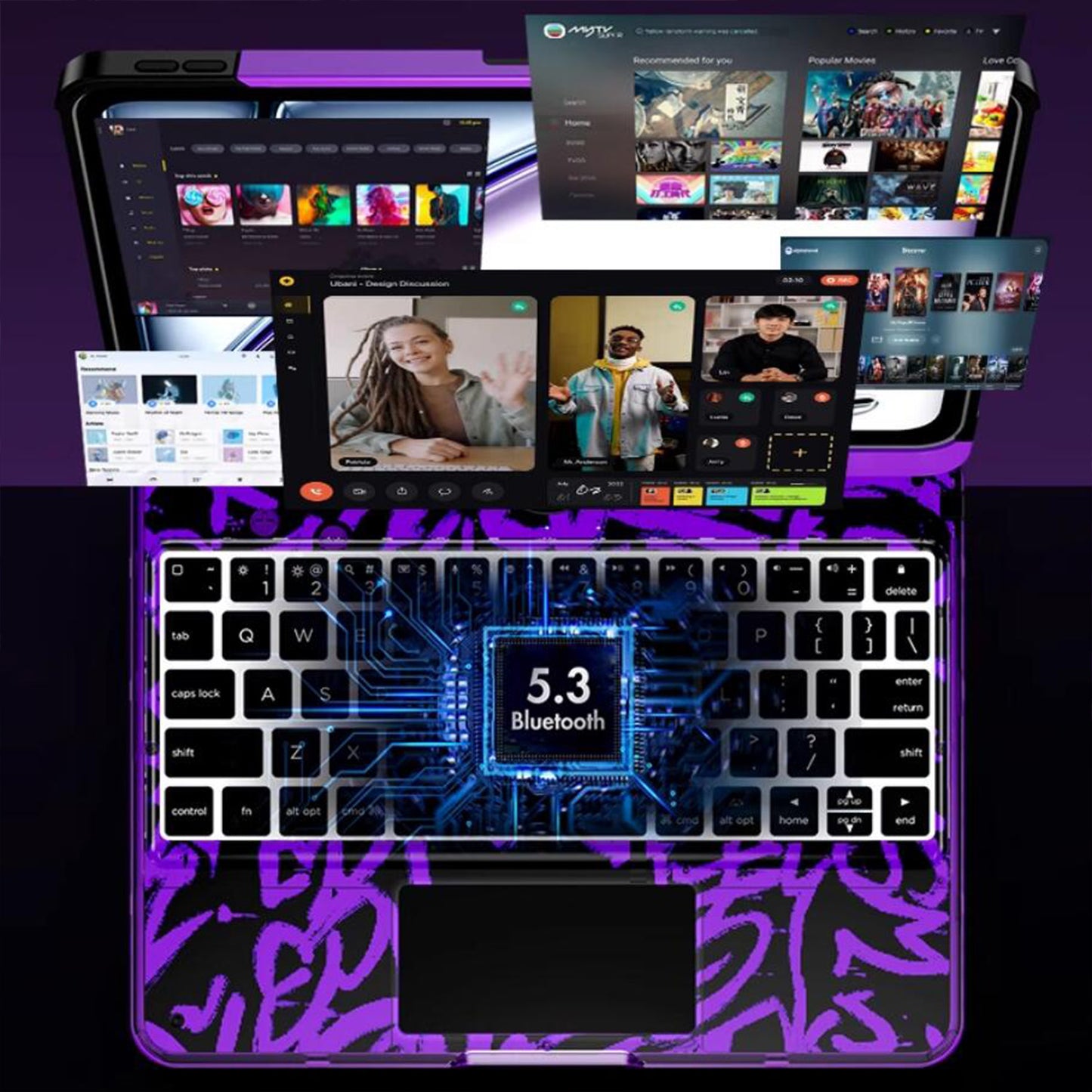 crystal-clamshell-rotating-stand-ipad-air-4-keyboard-case_1