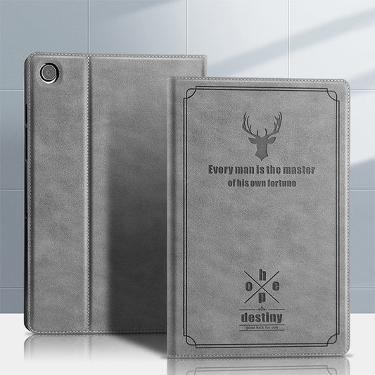 Destiny Imitation Deer Leather Galaxy Tab A9 Plus Folio Stand Case