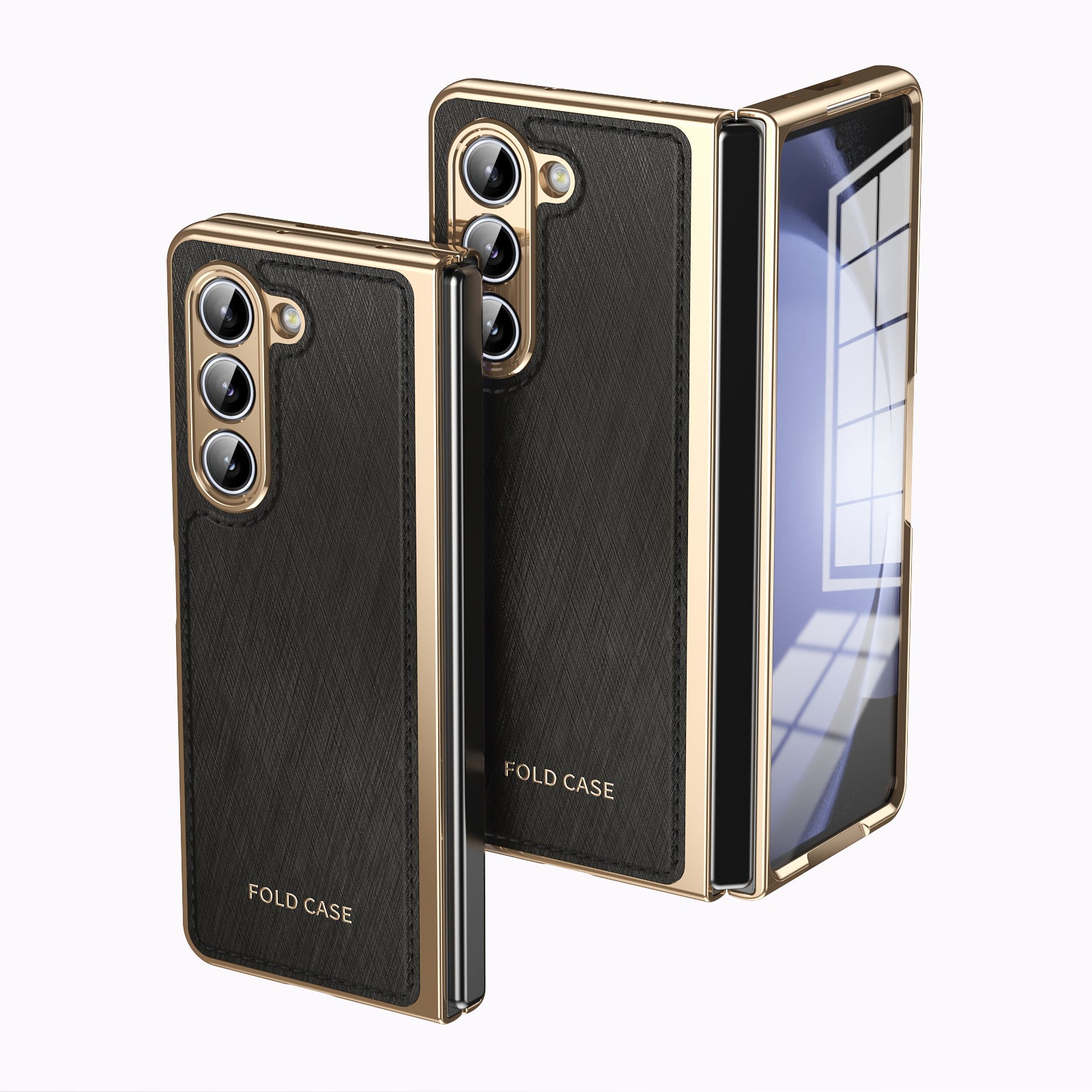 electroplated-gold-silk-leather-galaxy-z-fold5-case-tempered-film_11