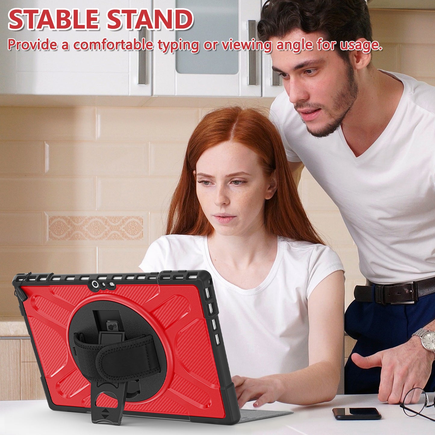 Pirate King Surface Pro 5 Case Heavy Duty Hybrid Protection