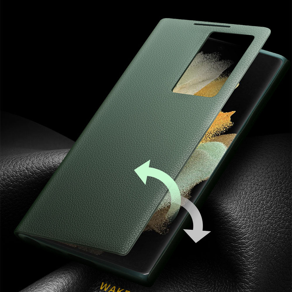 qialion-smart-ultra-slim-genuine-leather-galaxy-s22-flip-case_5