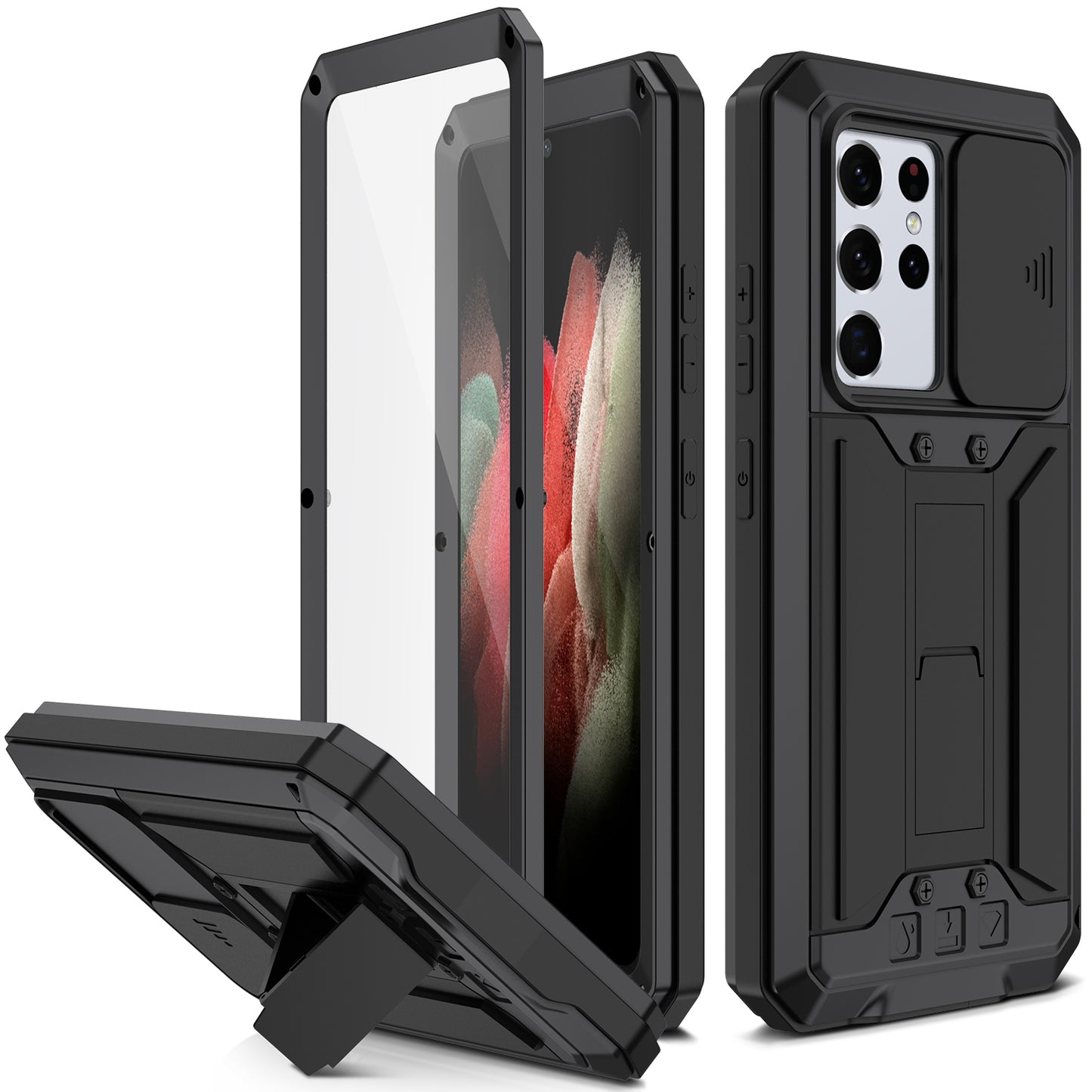 Samsung Galaxy S21 Ultra Case Metal Lens Protection 3-Defenses V2.0