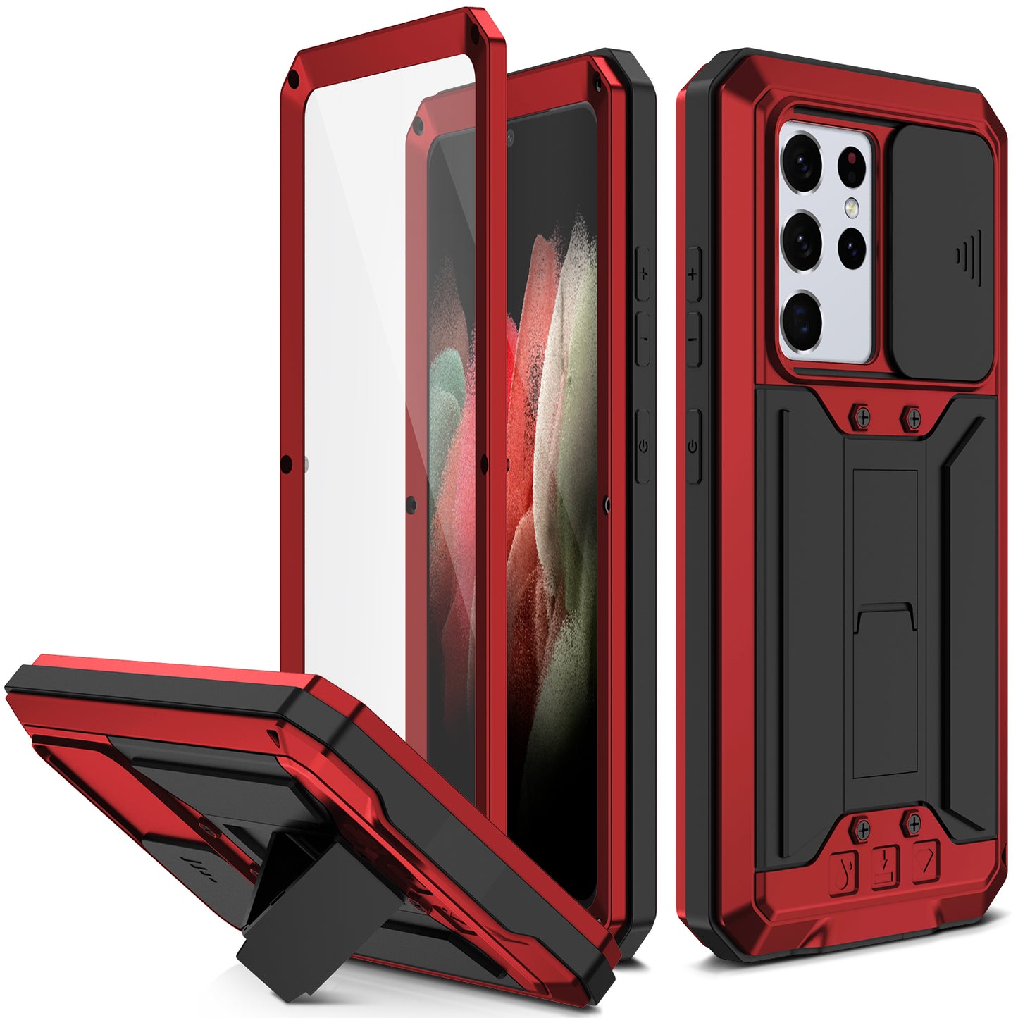 Samsung Galaxy S21 Ultra Case Metal Lens Protection 3-Defenses V2.0