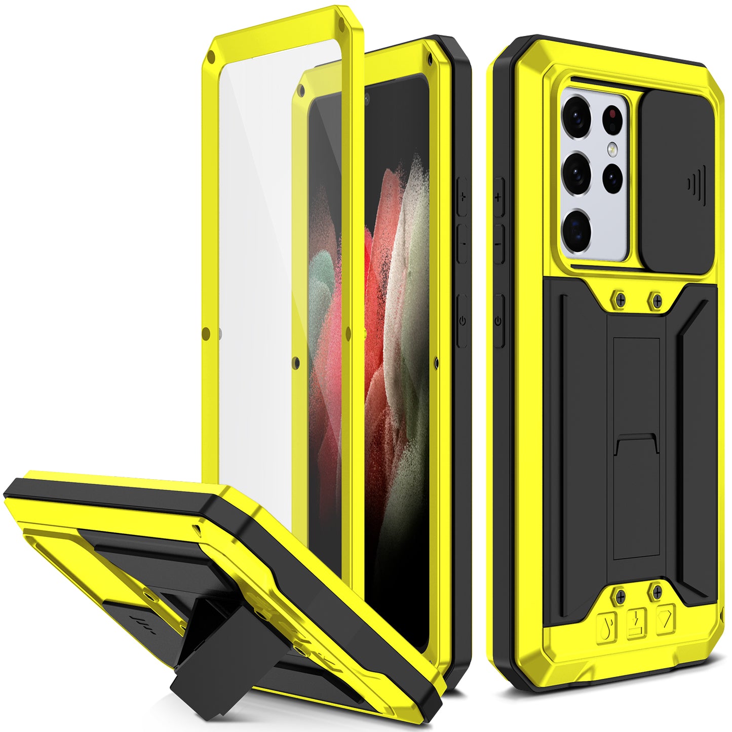 Samsung Galaxy S21 Ultra Case Metal Lens Protection 3-Defenses V2.0