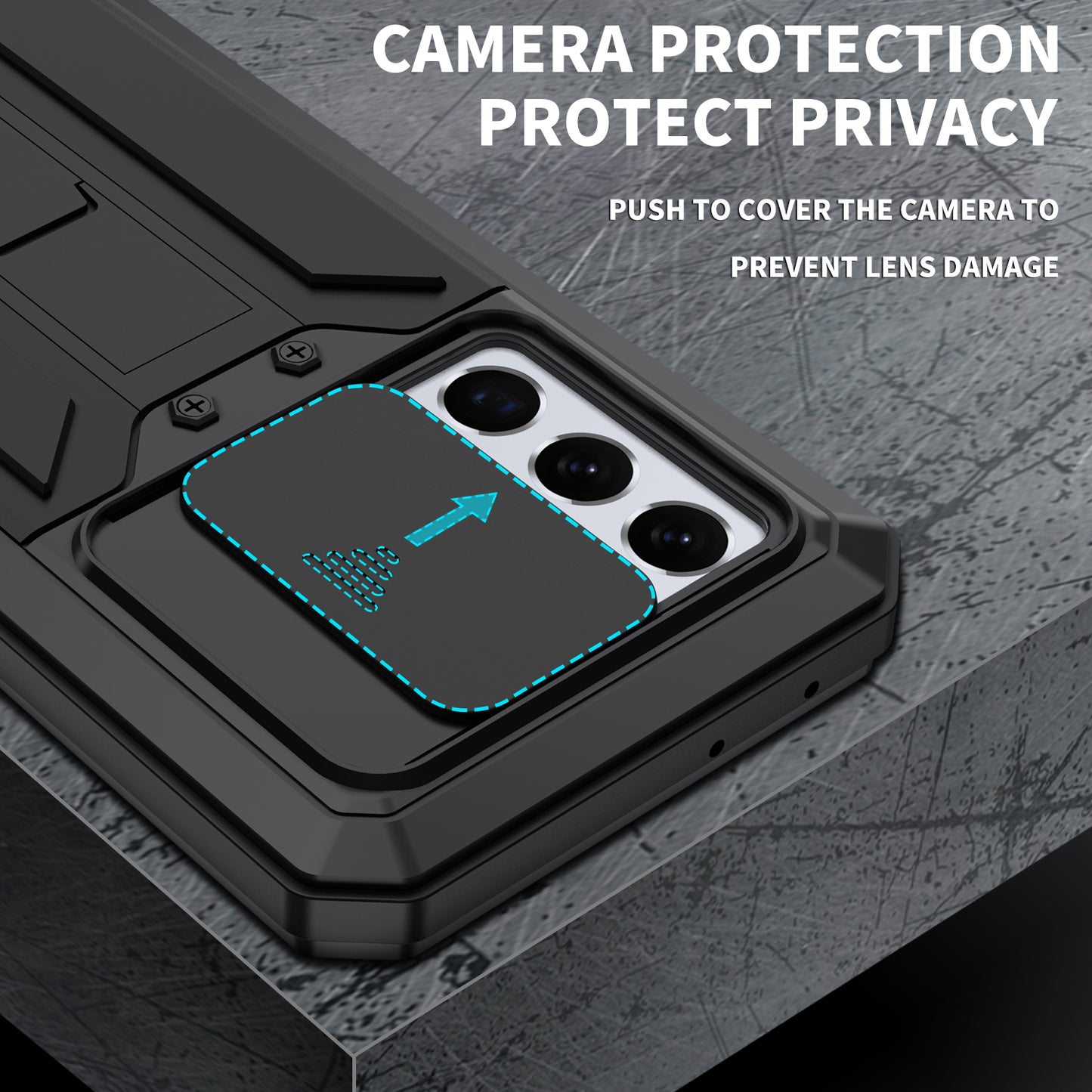 Samsung Galaxy S21 Ultra Case Metal Lens Protection 3-Defenses V2.0