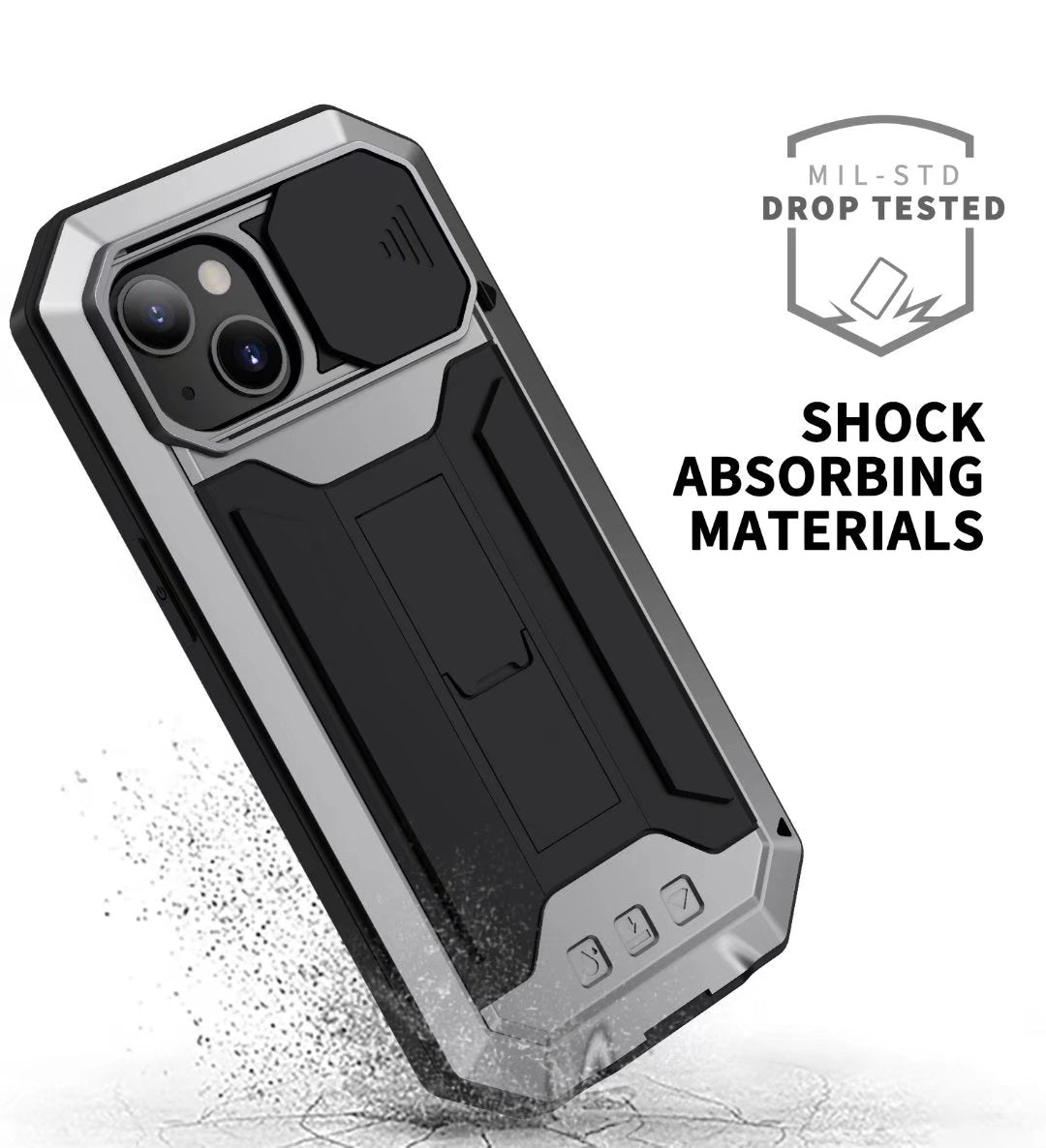 Apple iPhone 13 Case Metal Lens Protection 3-Defenses V2.0