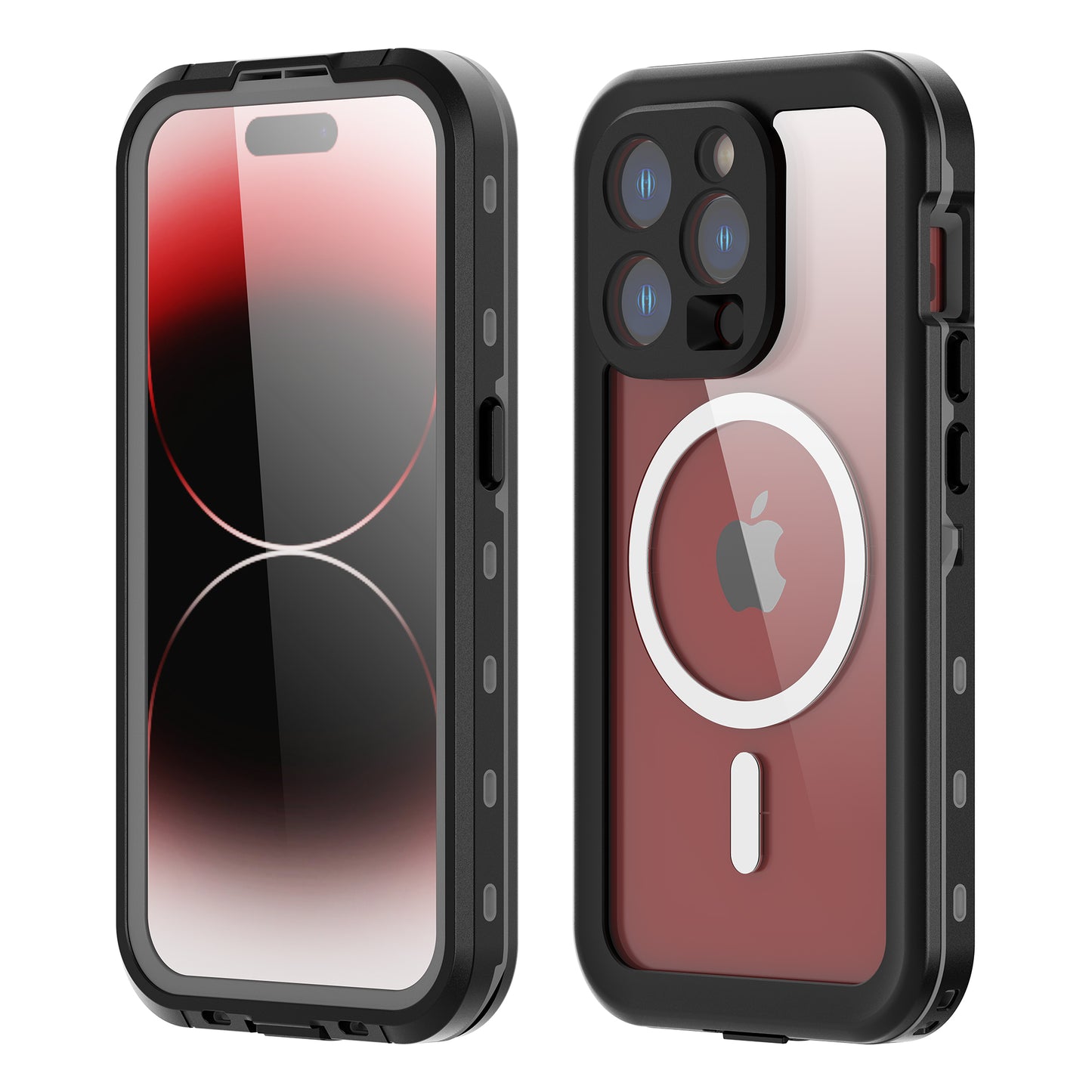 Apple iPhone 15 Pro Case Waterproof Dot Clear Full Protection