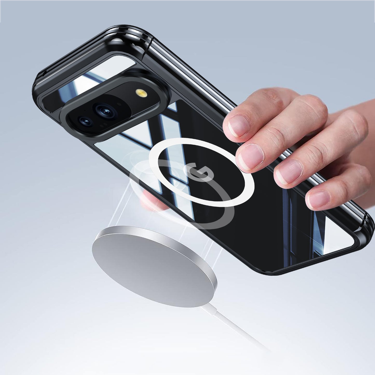 Google Pixel 9 Case Rugged Built-in Screen Protector