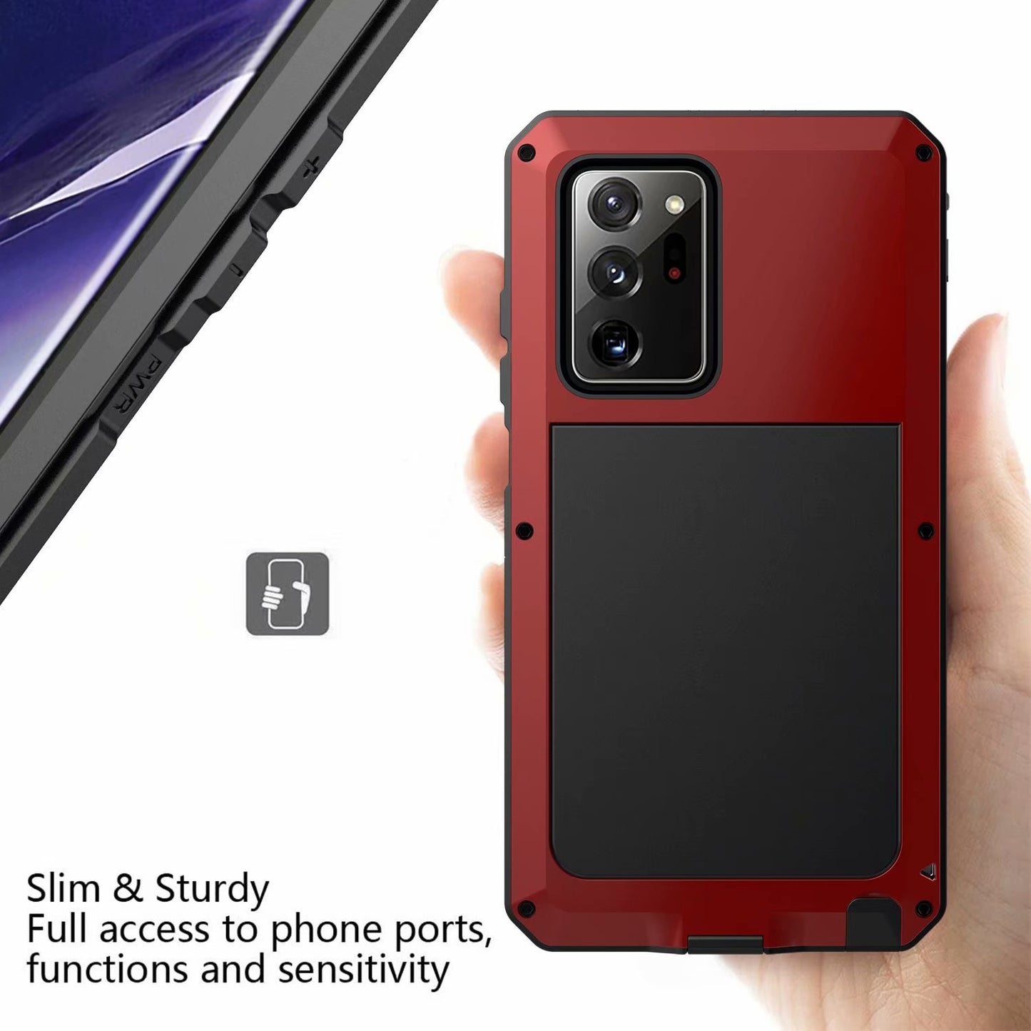 Samsung Galaxy Note20 Ultra Case Metal Tank Military Protection