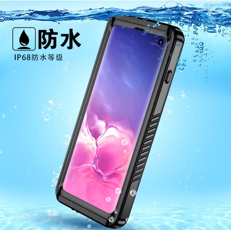 Samsung Galaxy S10 Case Waterproof Twill Crystal Full Protection
