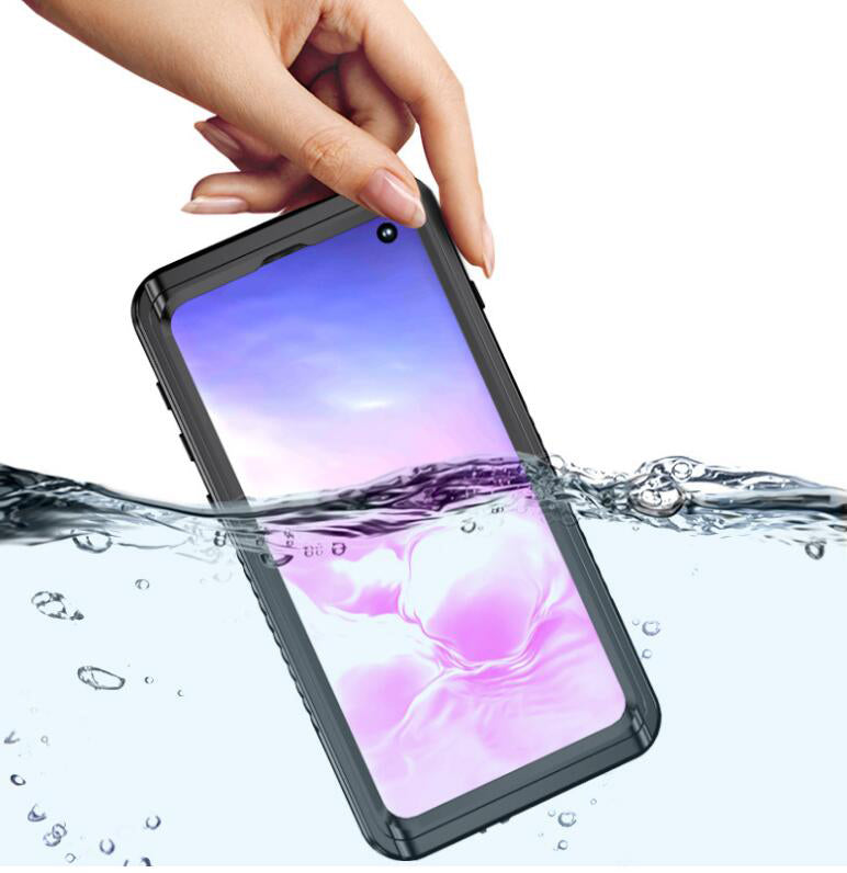 Samsung Galaxy S10 Case Waterproof Twill Crystal Full Protection