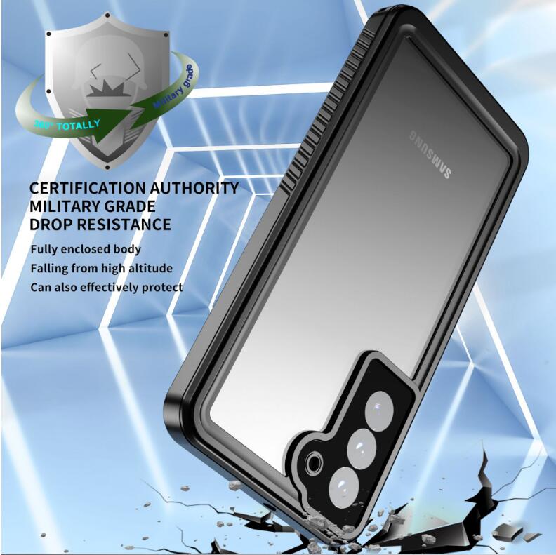 Samsung Galaxy S22 Plus Case Waterproof Twill Crystal Full Protection