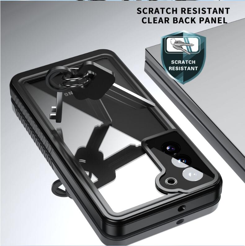 Samsung Galaxy S22 Plus Case Waterproof Twill Crystal Full Protection