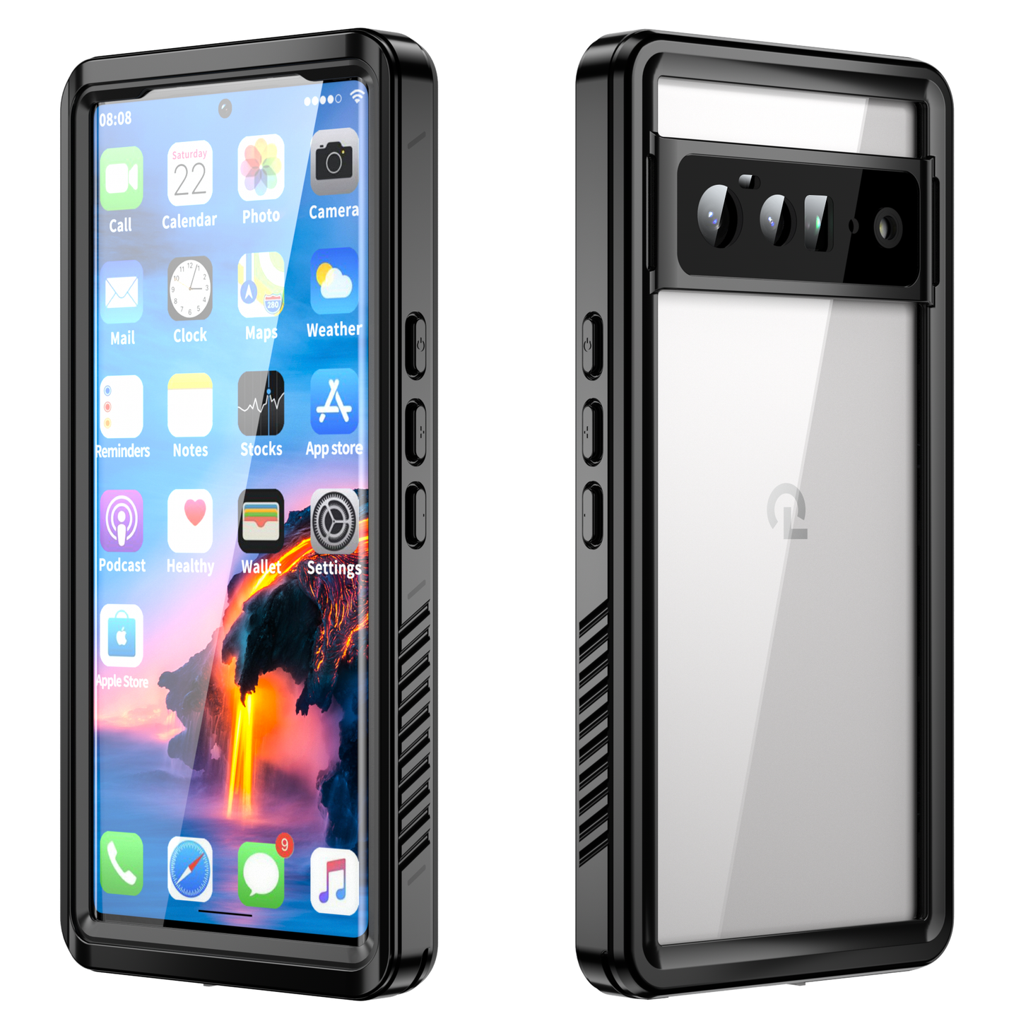 Google Pixel 6 Pro Case Waterproof Twill Crystal Full Protection