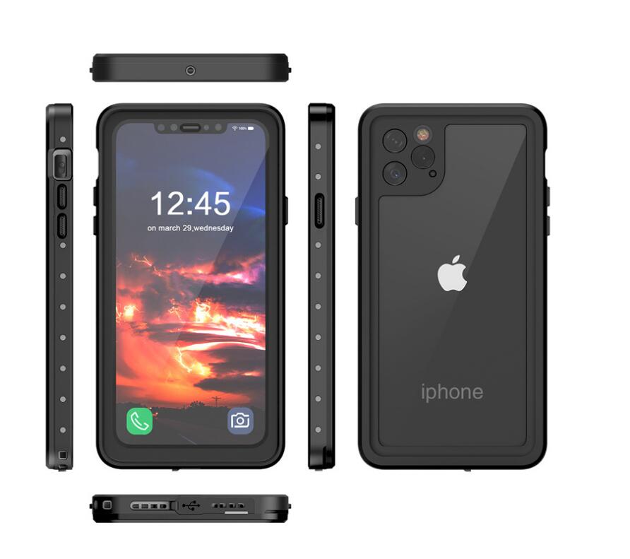 Apple iPhone 11 Pro Max Case Waterproof Twill Crystal Full Protection