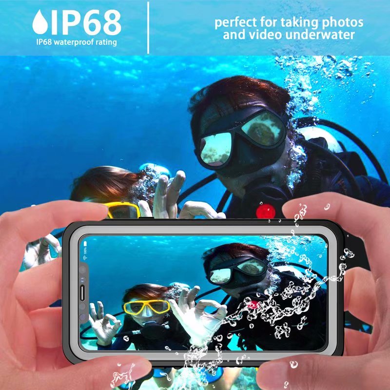 Apple iPhone 11 Pro Max Case Waterproof Twill Crystal Full Protection