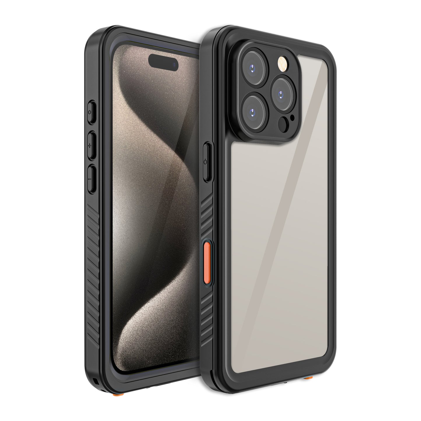 Apple iPhone 16 Pro Max Case Waterproof Twill Crystal Full Protection