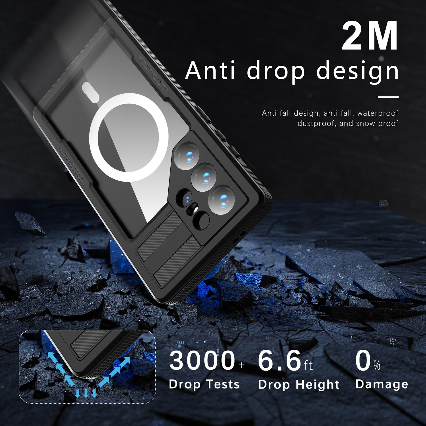Samsung Galaxy S24 Ultra Case Waterproof Mars Magsafe