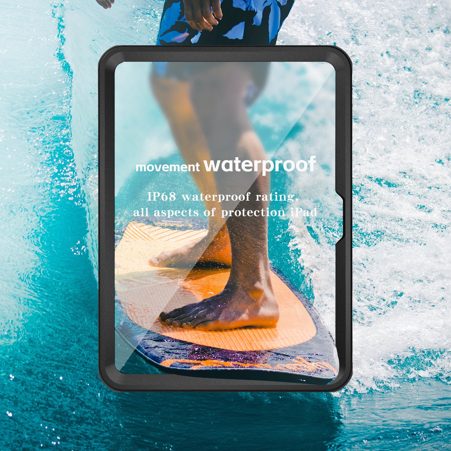 Apple iPad 10 Waterproof Case IP68 Under Water 2 Meters 360 Degree Full Body Coverage Protection