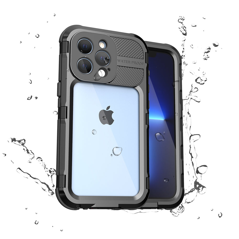 Apple iPhone 13 Pro Case Waterproof 4 Anti-Aluminum Alloy Diving Shell IP68 Professional