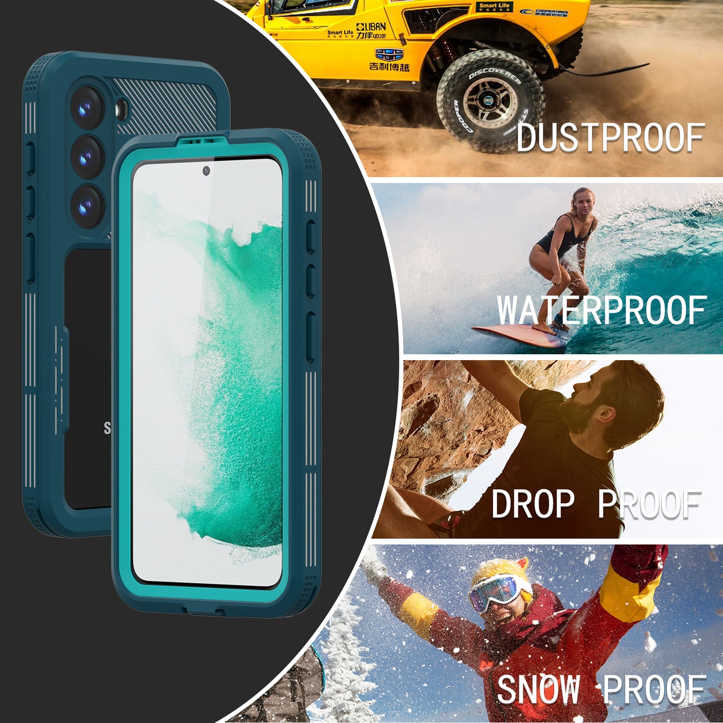 Samsung Galaxy S23 Case Waterproof Mars Super Protection IP68 Professional