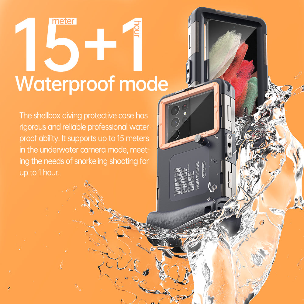 Samsung Galaxy S10+ Case Waterproof Profession Diving 15 Meters Take Photos Videos V.1.0