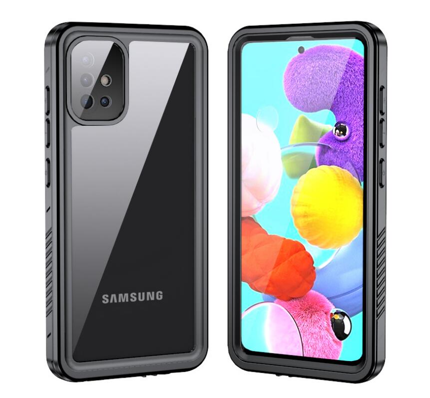 Samsung Galaxy M40s Case Waterproof 4 in 1 Clear IP68 Certification Full Protection