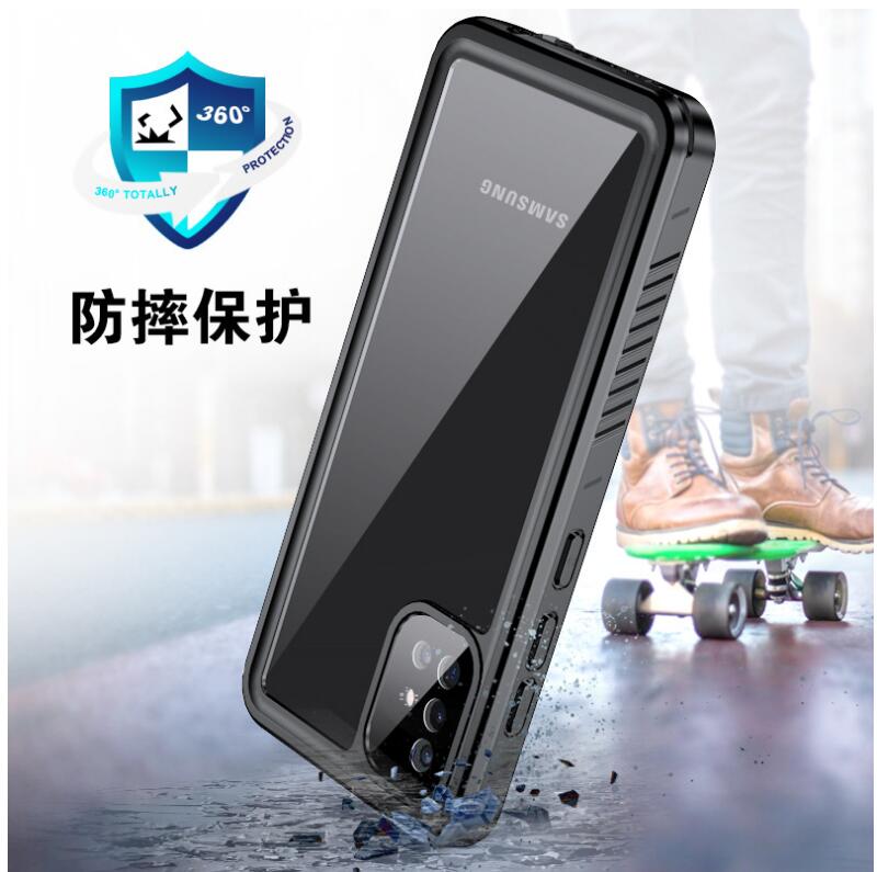Samsung Galaxy M40s Case Waterproof 4 in 1 Clear IP68 Certification Full Protection