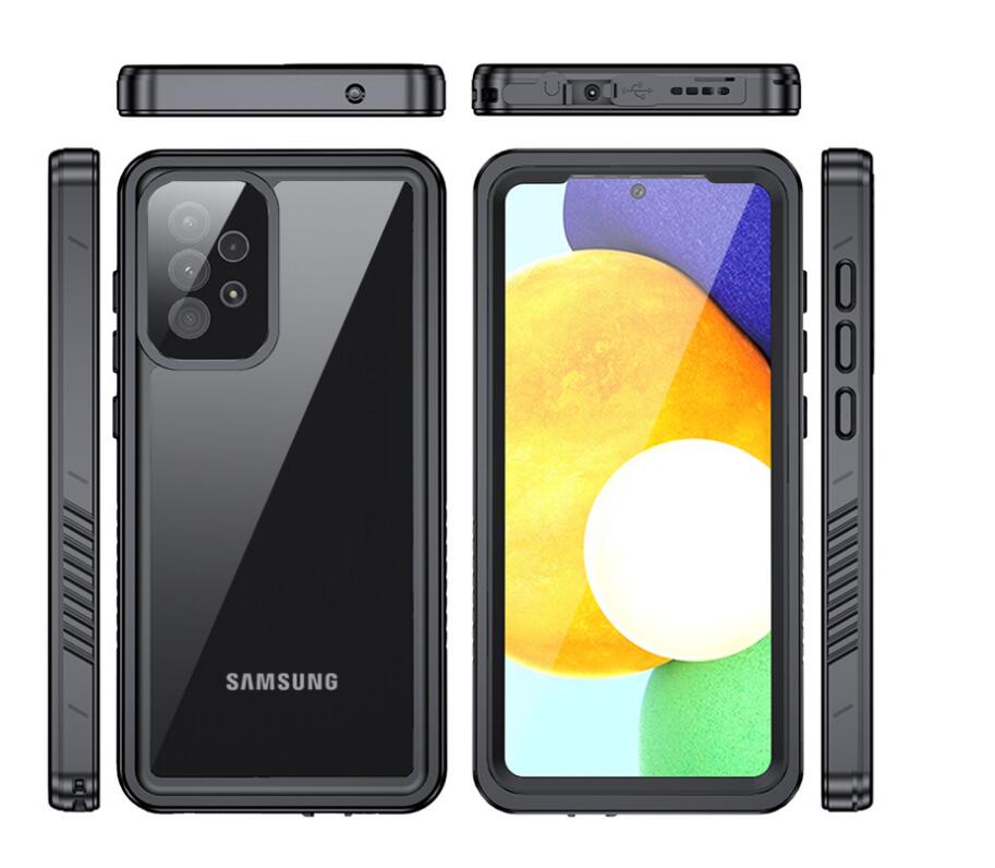 Samsung Galaxy A72 Edge Case Waterproof 4 in 1 Clear IP68 Certification Full Protection