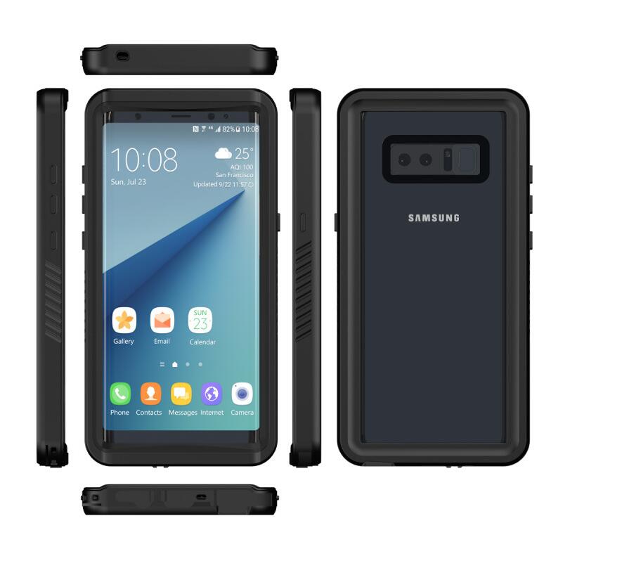 Samsung Galaxy Note8 Case Waterproof 4 in 1 Clear IP68 Certification Full Protection