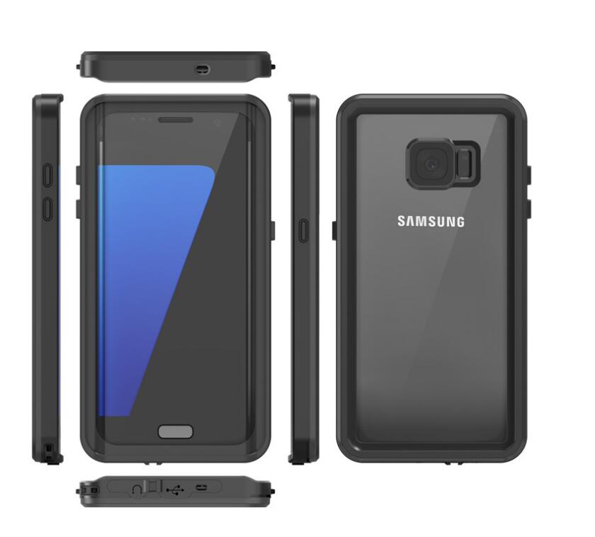 Samsung Galaxy S7 Edge Case Waterproof 4 in 1 Clear IP68 Certification Full Protection
