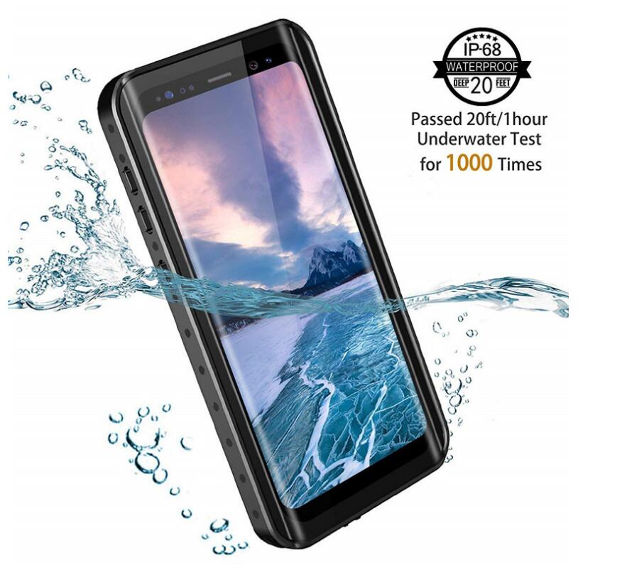 Samsung Galaxy S9+ Case Waterproof IP68 Clear Full Protection Built-in Screen Protector