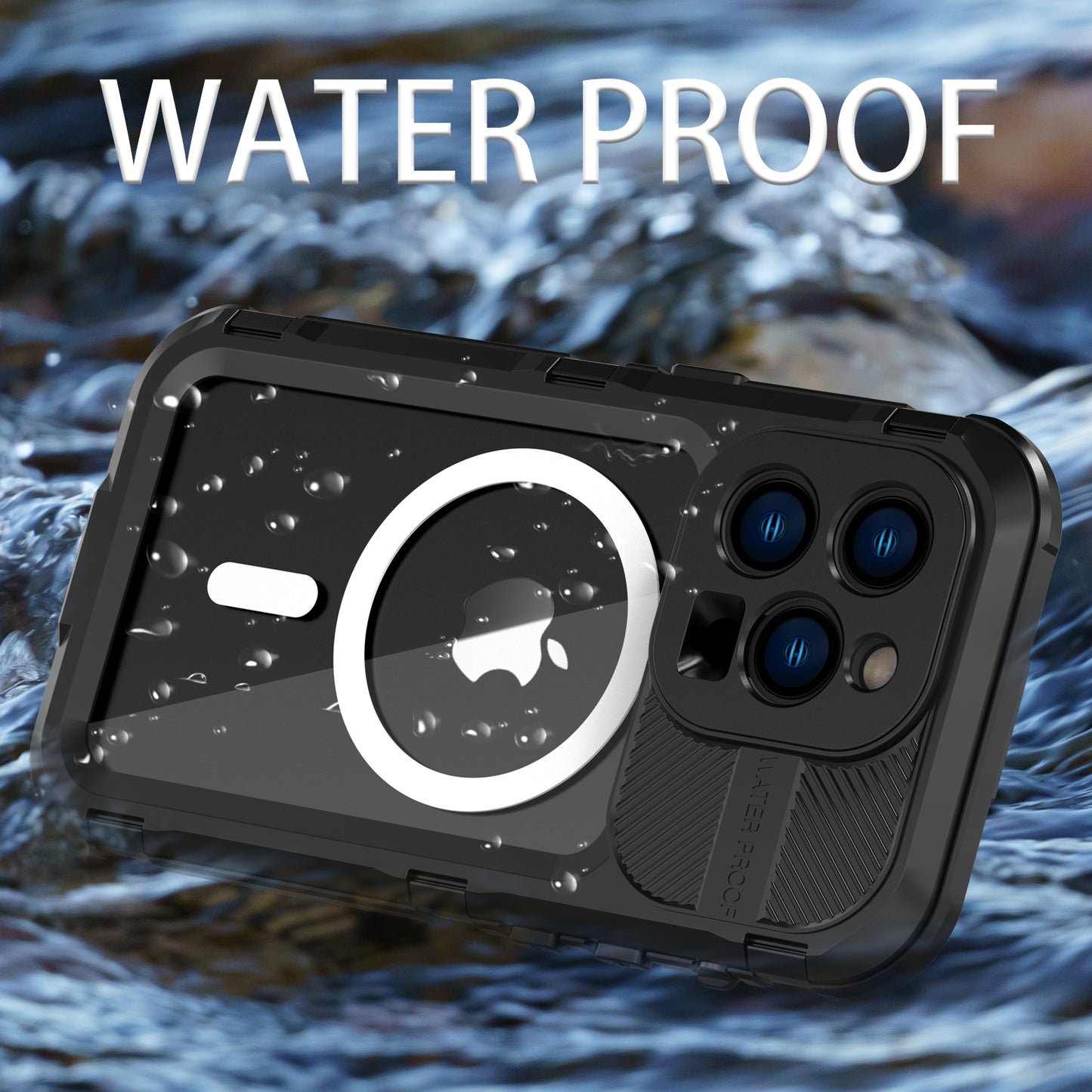 Apple iPhone 14 Pro Case Waterproof 4 Anti-Aluminum Alloy Diving Shell IP68 Professional
