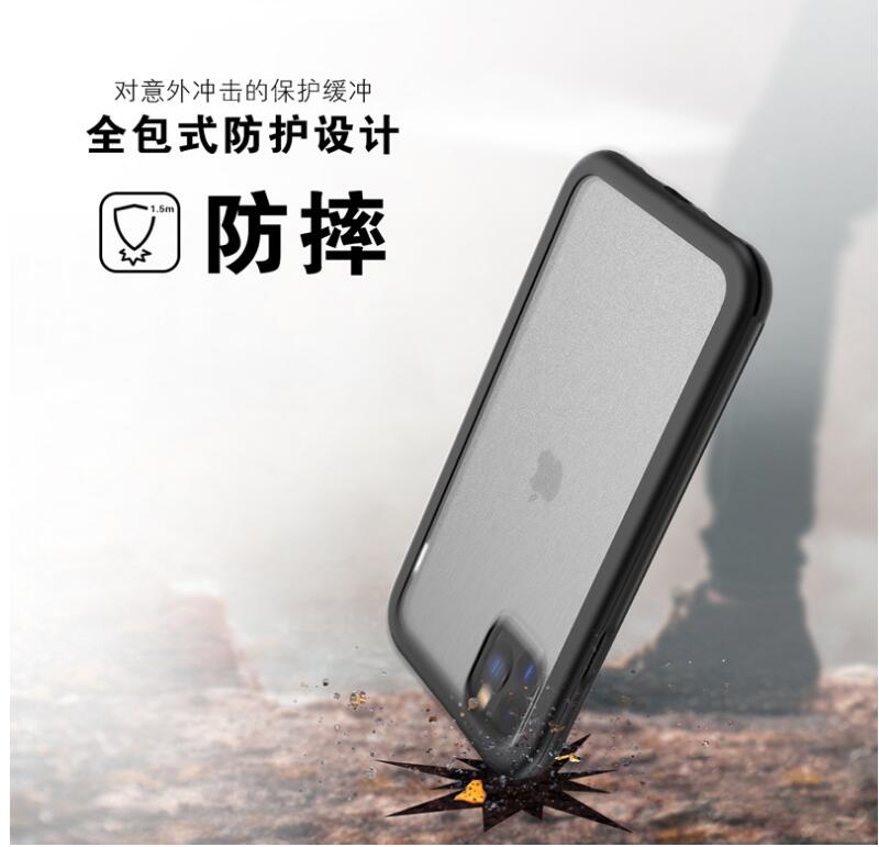 Apple iPhone 11 Pro Max Case Shockproof Back Matt Transparent Anti-drop 6.6ft Meters