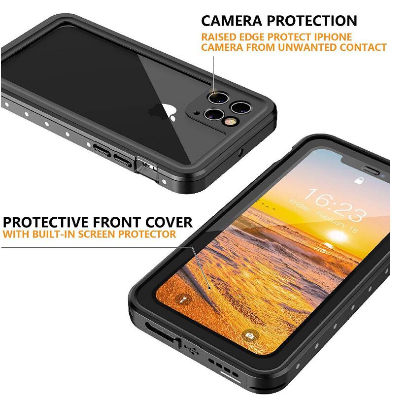 Apple iPhone 11 Pro Case Waterproof 4 in 1 Clear IP68 Certification Full Protection