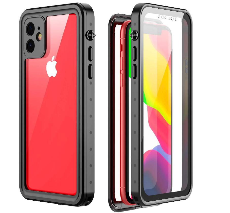 Apple iPhone 11 Case Waterproof IP68 Clear Full Protection Built-in Screen Protector