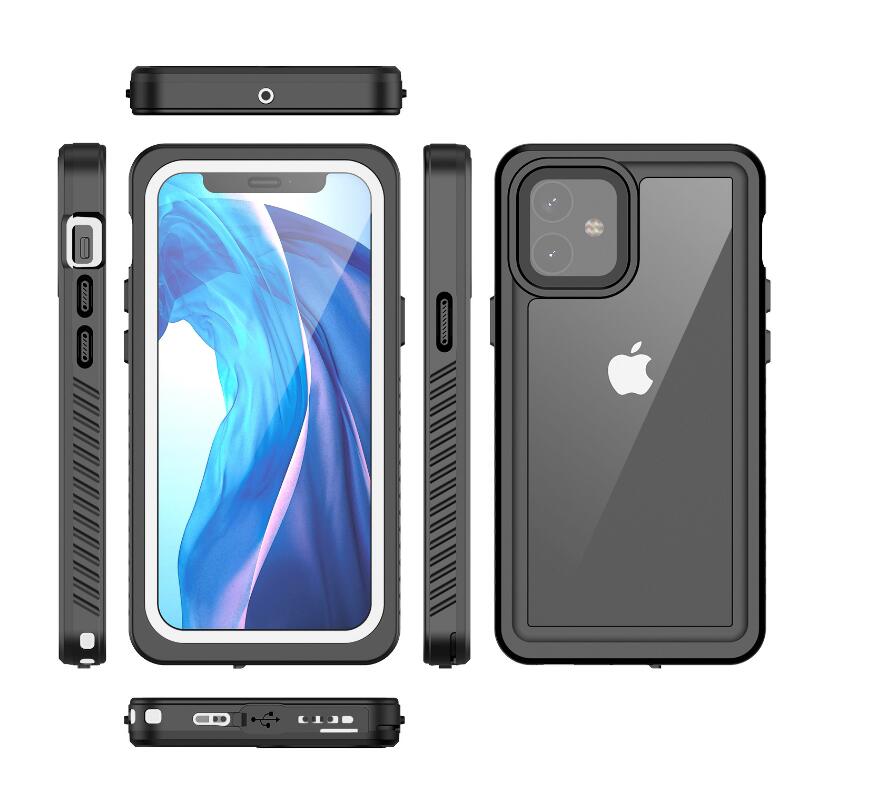 Apple iPhone 12 Mini Case Waterproof 4 in 1 Clear IP68 Certification Full Protection