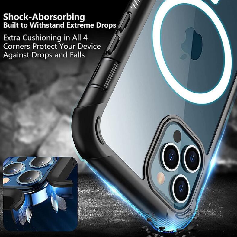 Apple iPhone 13 Pro Case Rugged Magsafe  Anti-drop Clear Acrylic Full Protection