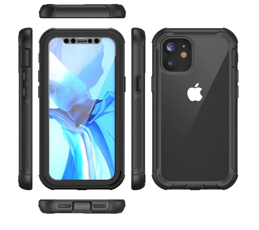 Apple iPhone 12 Case Rugged 6.6ft Multi-layer Defense Built-in Screen Protector