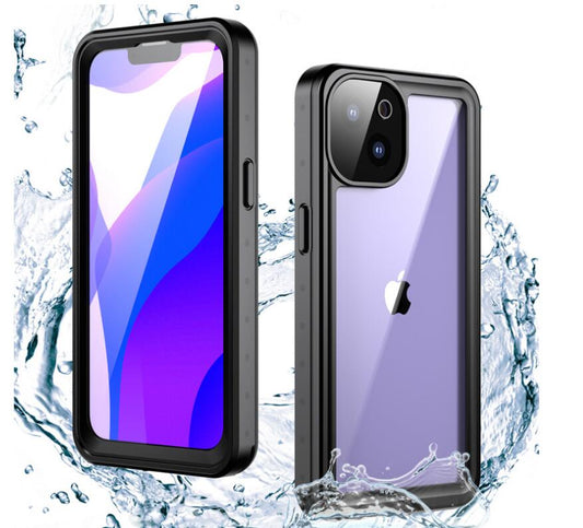 Apple iPhone 13 Case Waterproof IP68 Clear Full Protection Built-in Screen Protector