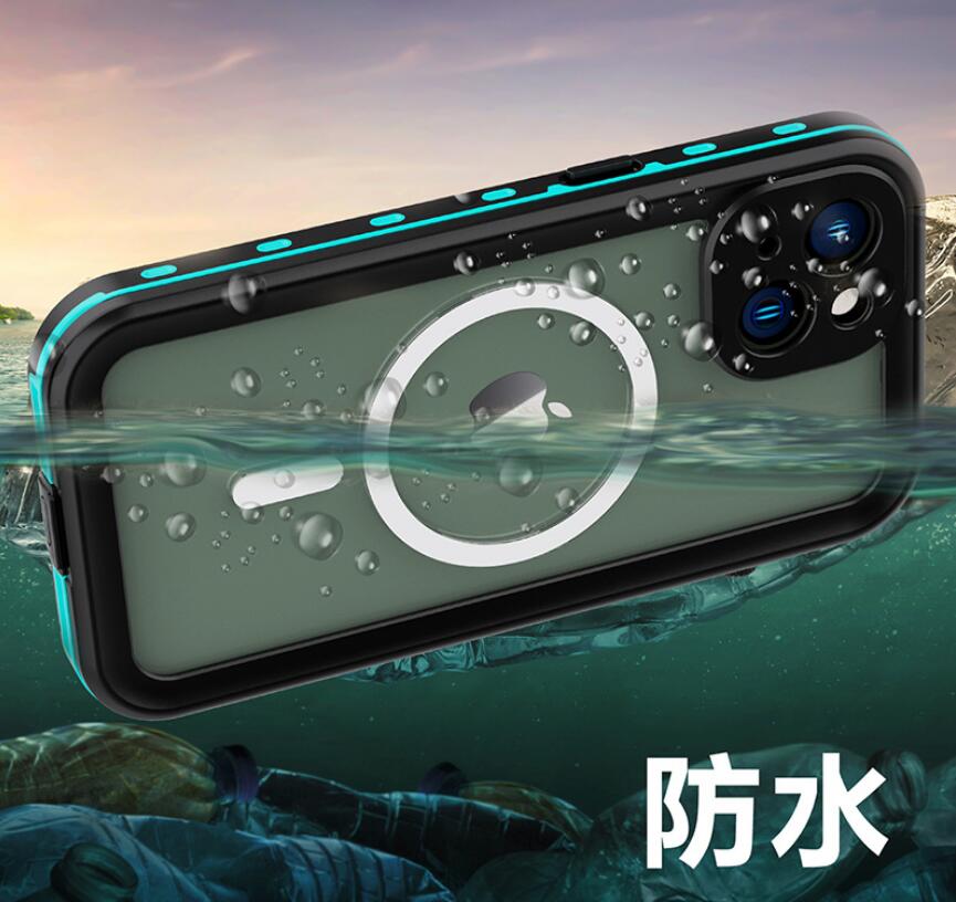 Apple iPhone 14 Pro Max Case Waterproof Magsafe Submerged Underwater 6.6ft/2M Take Photos Videos