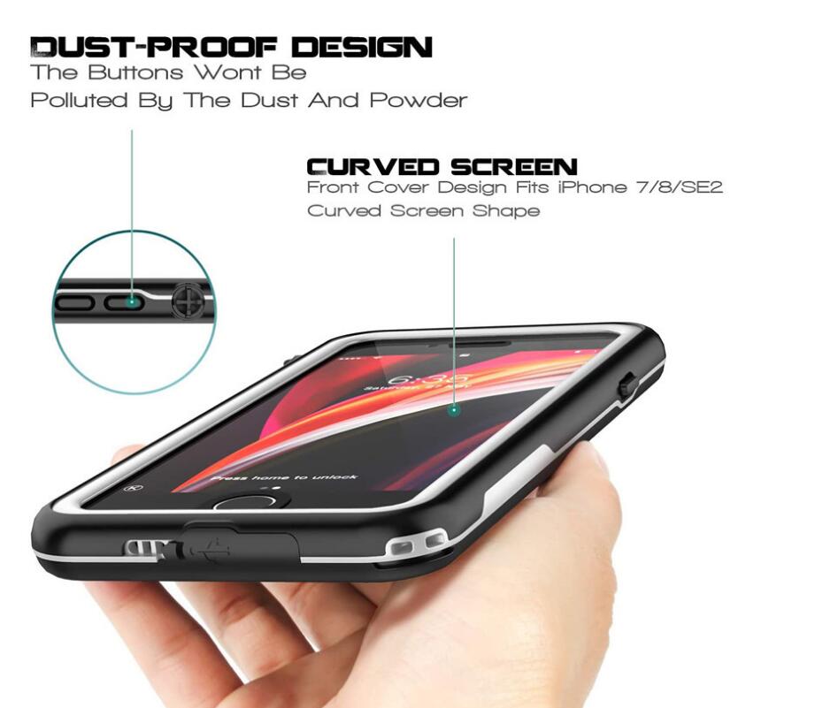 Apple iPhone 8 Case Waterproof Multi-layer Defense Built-in Screen Protector