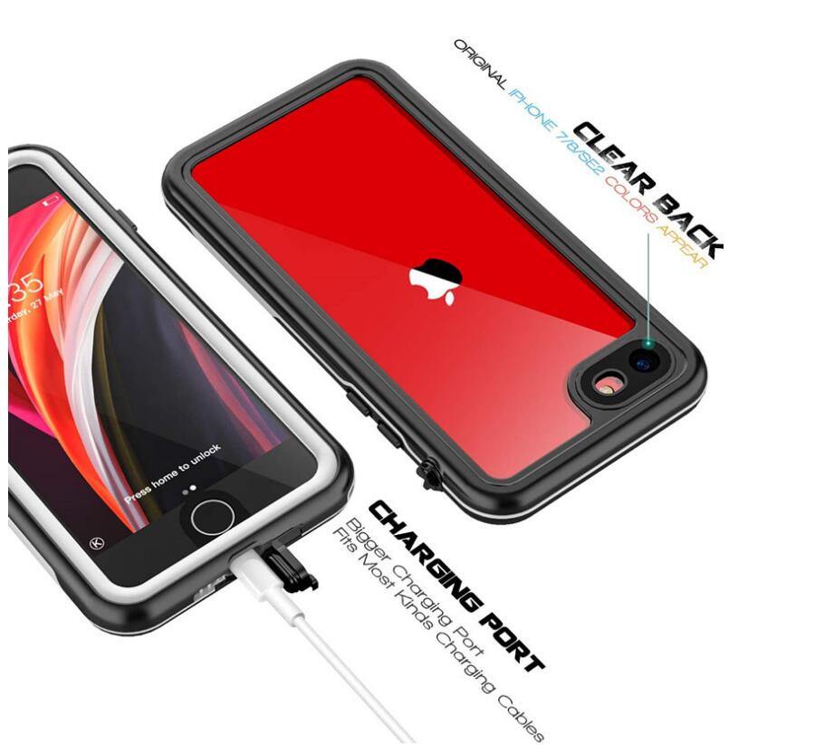 Apple iPhone SE (2022) Case Waterproof Multi-layer Defense Built-in Screen Protector