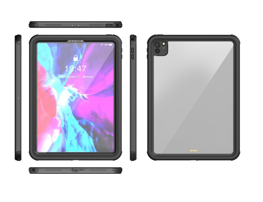Apple iPad Pro 11 (2021) Case Waterproof IP68 Underwater 2M with Kickstand Shoulder Strap