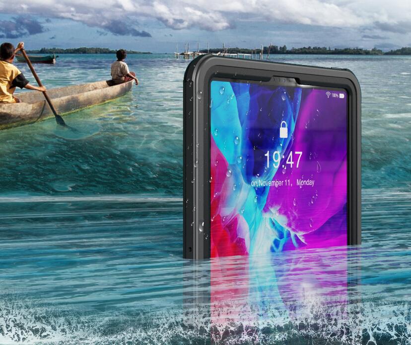 Apple iPad Pro 11 (2021) Case Waterproof IP68 Underwater 2M with Kickstand Shoulder Strap