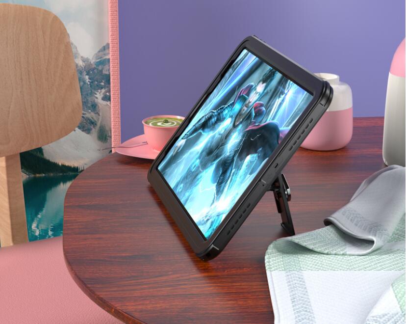 Apple iPad Pro 12.9 (2021) Case Waterproof IP68 Underwater 2M with Kickstand Shoulder Strap