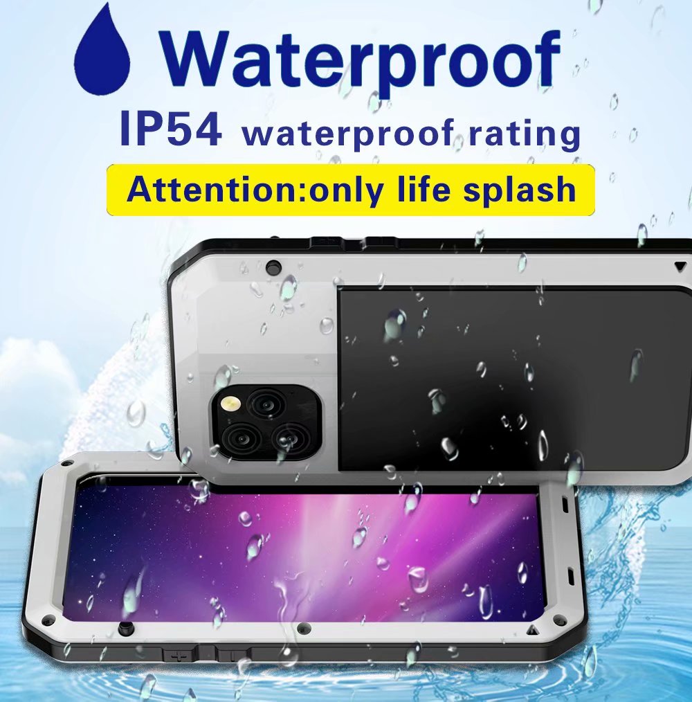 Apple iPhone 11 Pro Cover Armor 360 Full Heavy Duty Protection IP54 Waterproof Metal PC