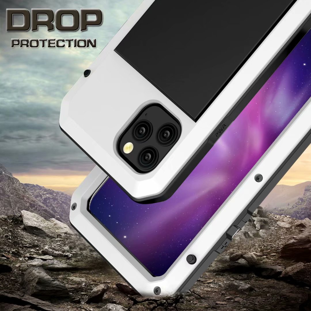 Apple iPhone 11 Pro Max Cover Armor 360 Full Heavy Duty Protection IP54 Waterproof Metal PC