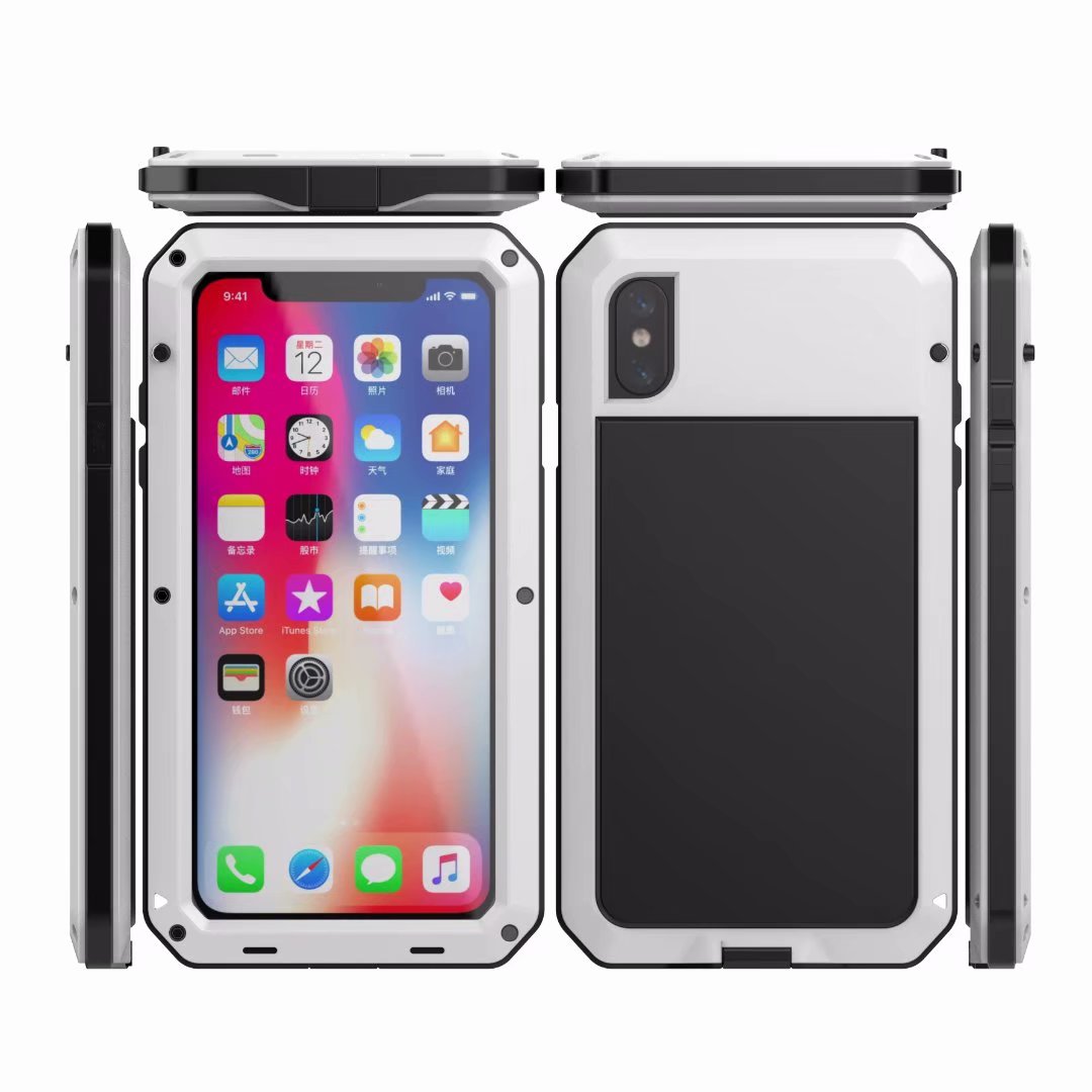 Apple iPhone XS Max Cover Armor 360 Full Heavy Duty Protection IP54 Waterproof Metal PC